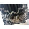 Black Fashion Embroidered Chiffon Sleeveless Sexy Ladies Top